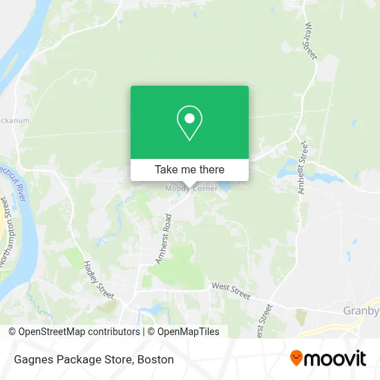 Gagnes Package Store map