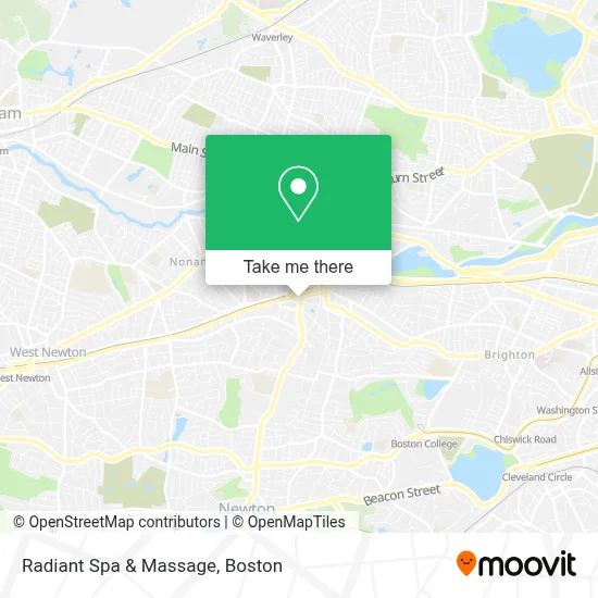 Radiant Spa & Massage map