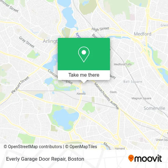 Everly Garage Door Repair map