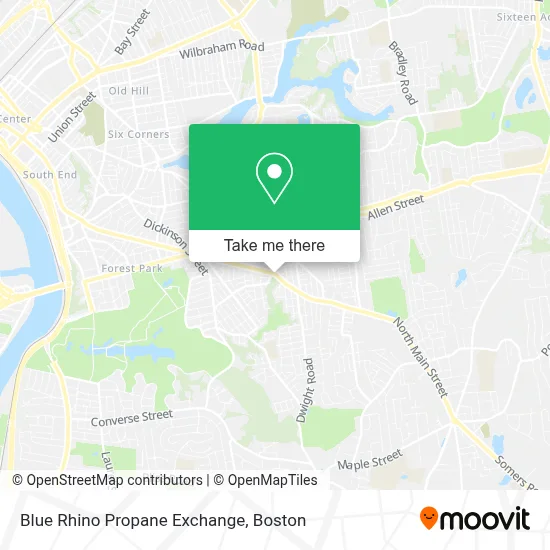 Blue Rhino Propane Exchange map