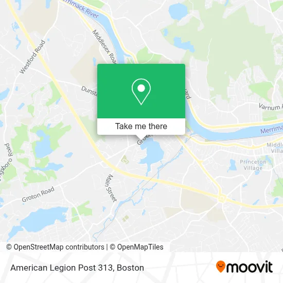 American Legion Post 313 map