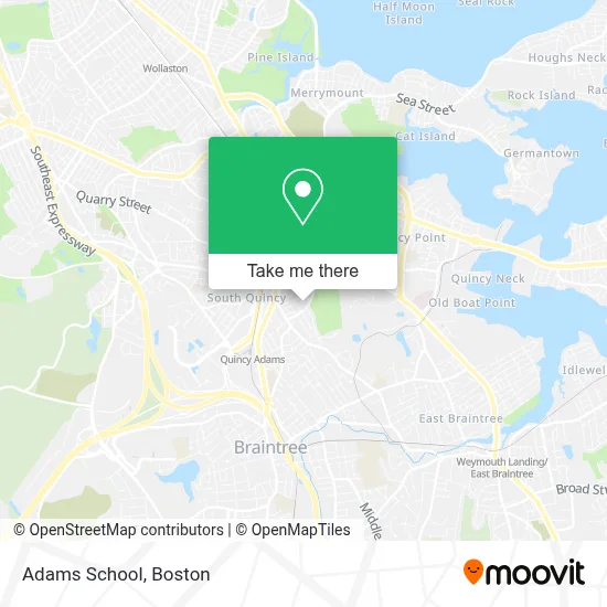 Adams School map