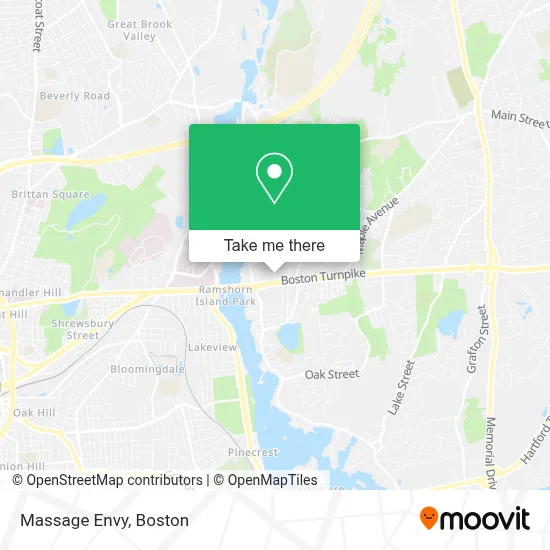 Massage Envy map