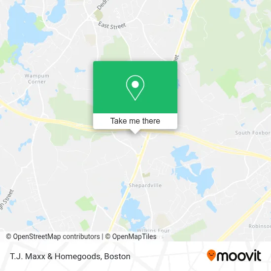 T.J. Maxx & Homegoods map
