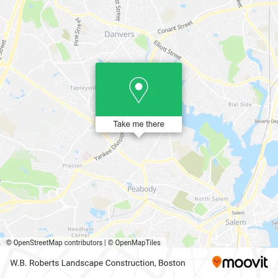 W.B. Roberts Landscape Construction map