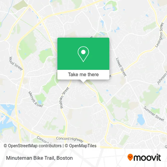Minuteman Bike Trail map