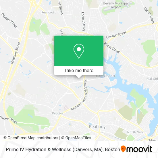 Prime IV Hydration & Wellness (Danvers, Ma) map