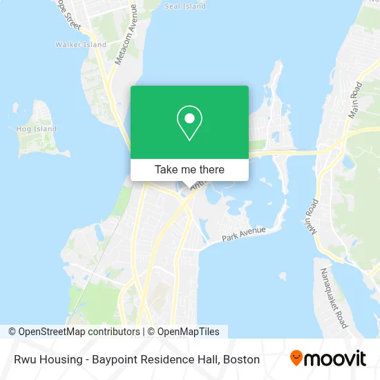 Rwu Housing - Baypoint Residence Hall map