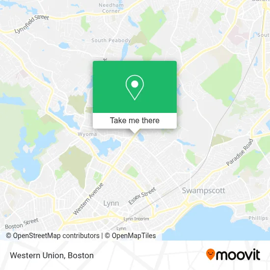 Western Union map