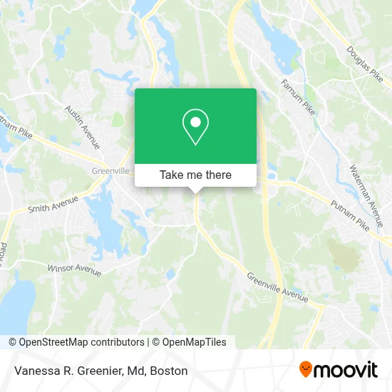 Vanessa R. Greenier, Md map