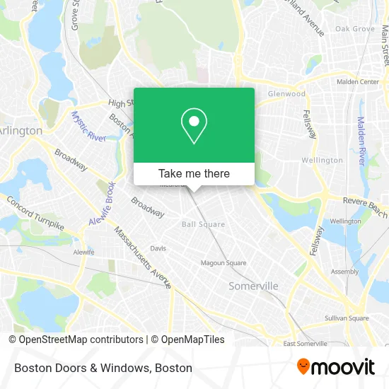 Boston Doors & Windows map