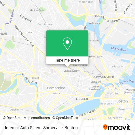 Intercar Auto Sales - Somerville map