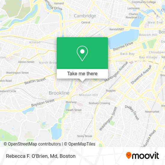 Rebecca F. O'Brien, Md map
