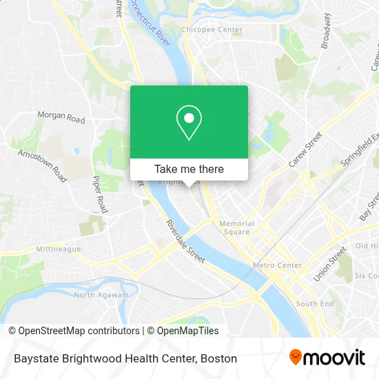 Baystate Brightwood Health Center map