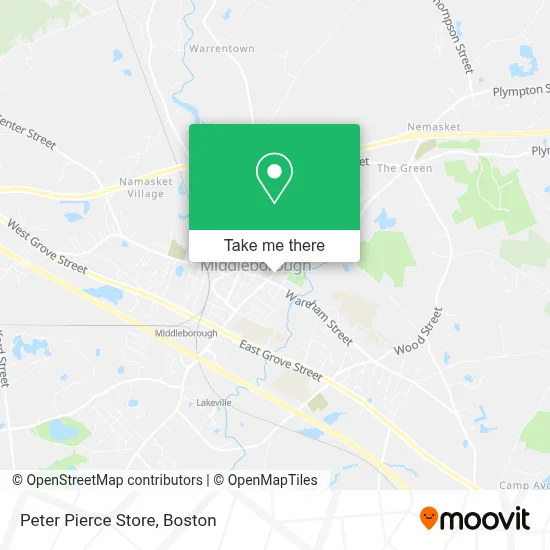 Peter Pierce Store map