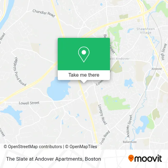 The Slate at Andover Apartments map
