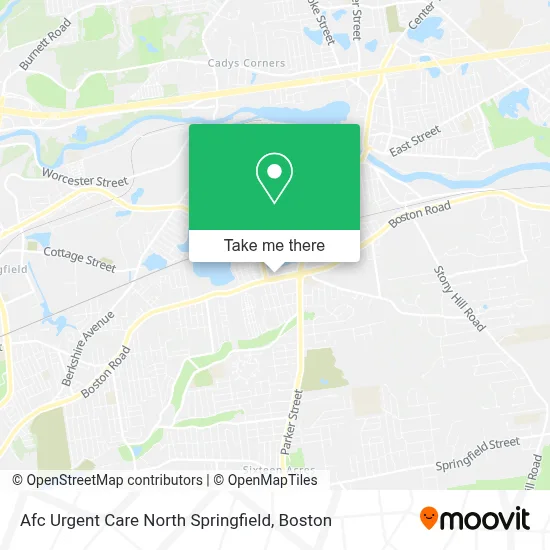 Afc Urgent Care North Springfield map