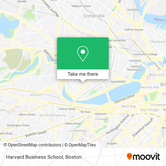 Harvard Business School map