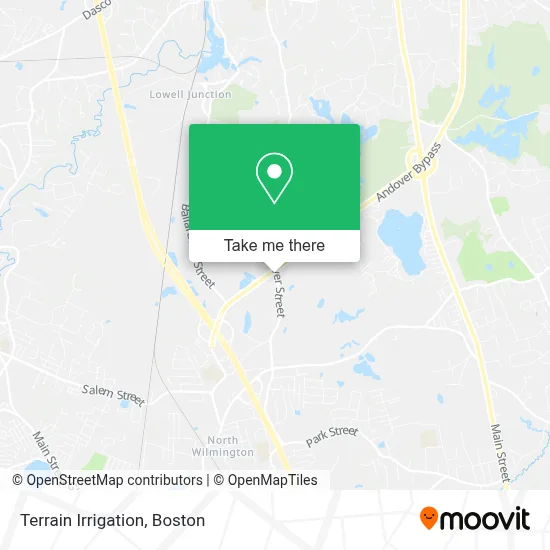 Terrain Irrigation map