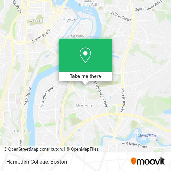 Hampden College map