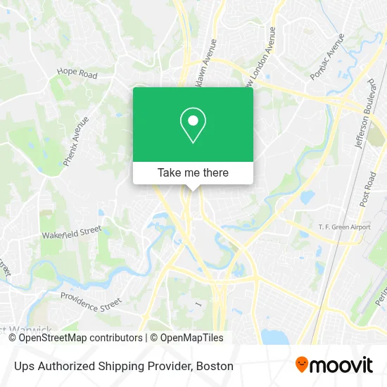 Ups Authorized Shipping Provider map