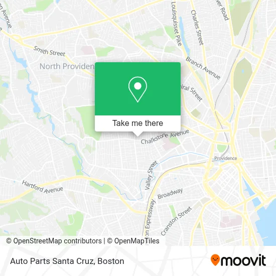 Auto Parts Santa Cruz map