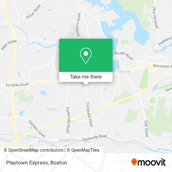 Playtown Express map