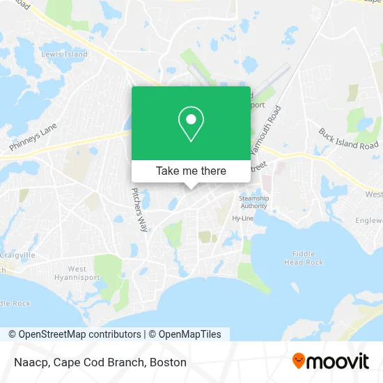 Naacp, Cape Cod Branch map