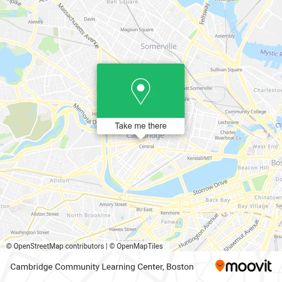 Cambridge Community Learning Center map