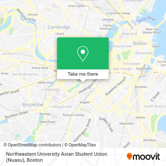 Northeastern University Asian Student Union (Nuasu) map