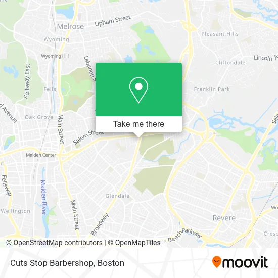 Cuts Stop Barbershop map