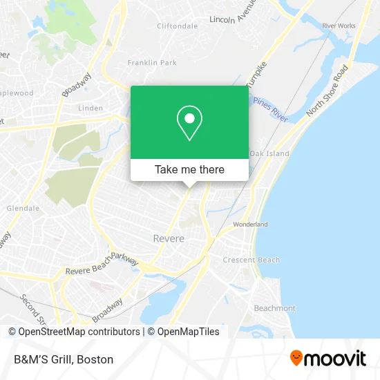 B&M’S Grill map