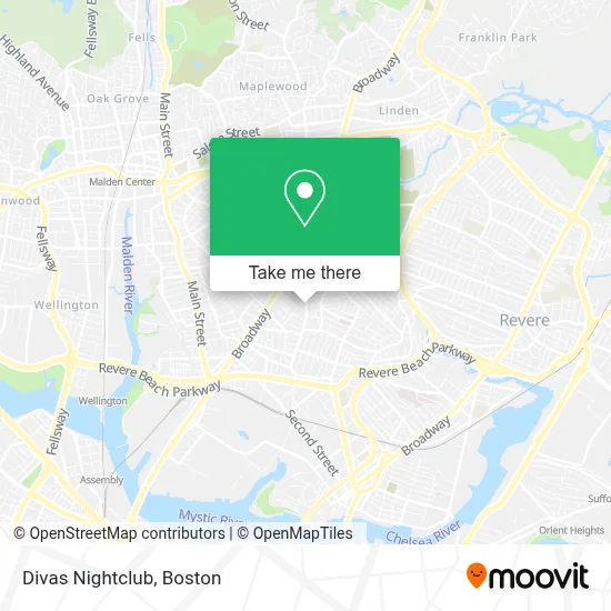 Divas Nightclub map