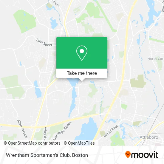 Wrentham Sportsman's Club map