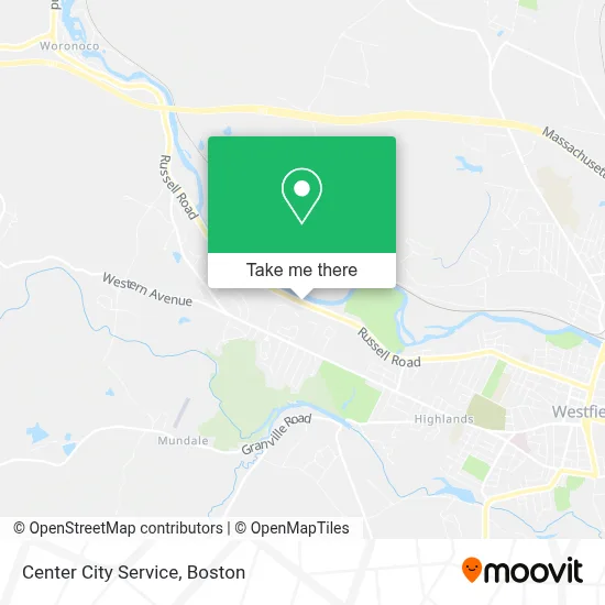 Center City Service map