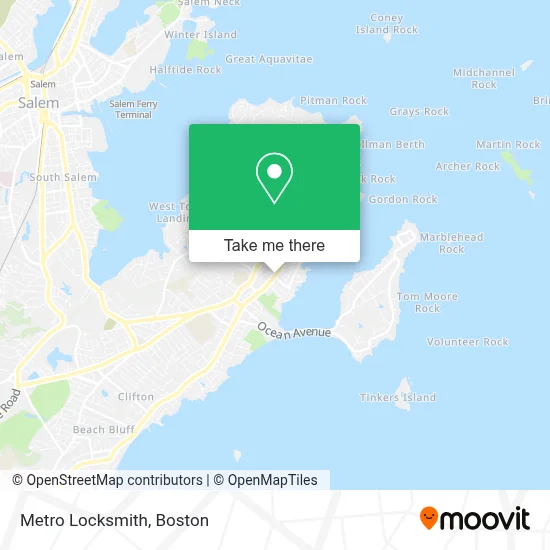 Metro Locksmith map
