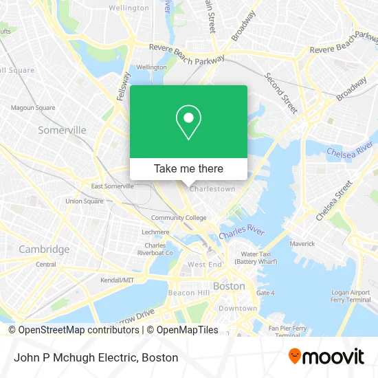 John P Mchugh Electric map