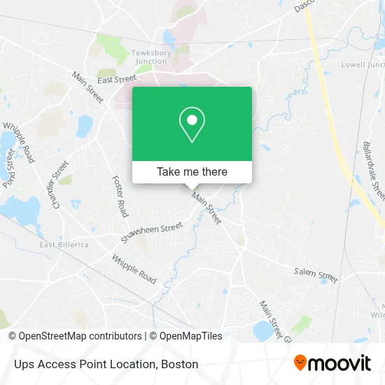 Ups Access Point Location map