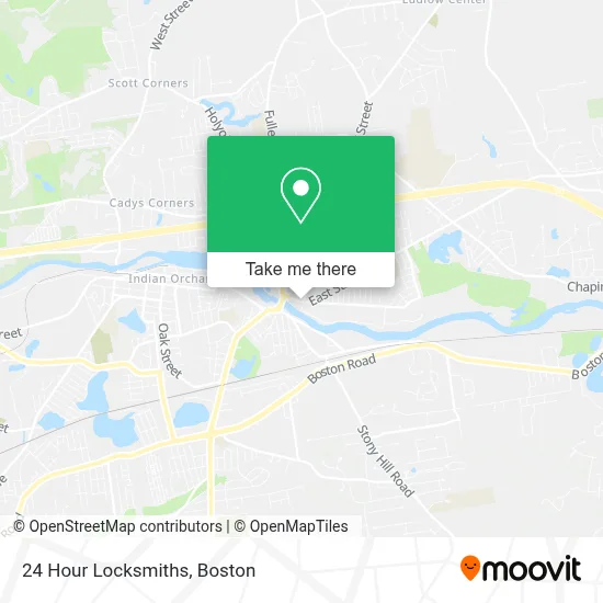 24 Hour Locksmiths map