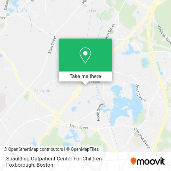 Spaulding Outpatient Center For Children Foxborough map