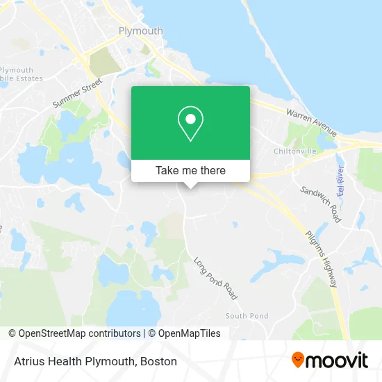 Atrius Health Plymouth map