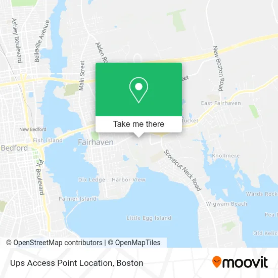 Ups Access Point Location map