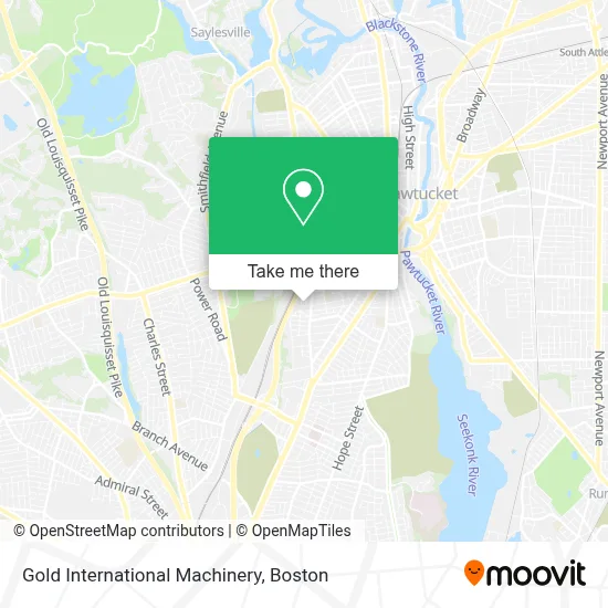 Gold International Machinery map