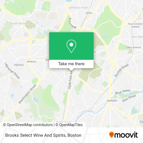 Brooks Select Wine And Spirits map