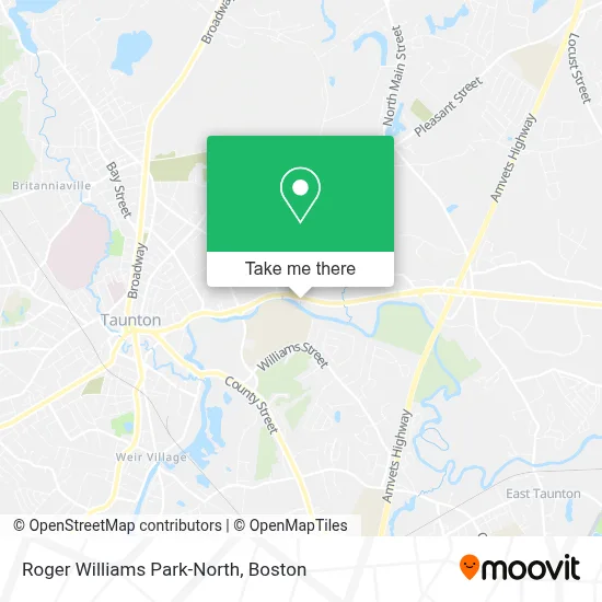 Roger Williams Park-North map