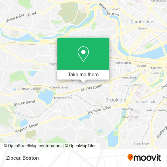Zipcar map