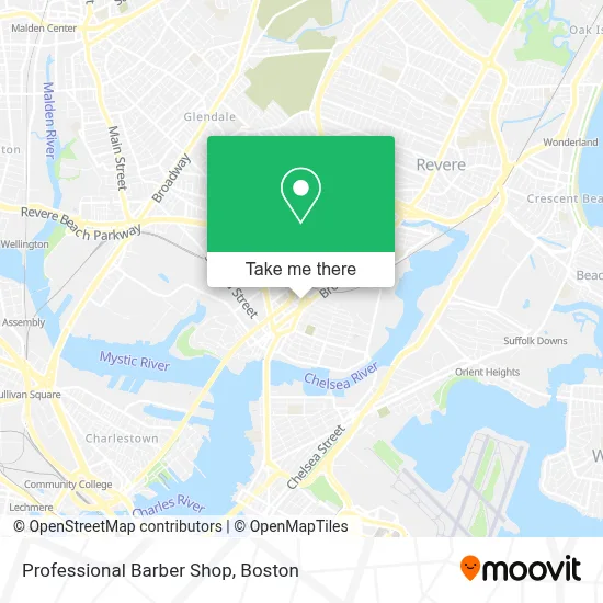 Professional Barber Shop map