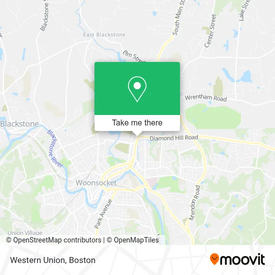 Western Union map