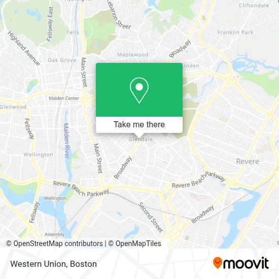 Western Union map