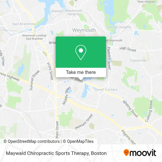 Maywald Chiropractic Sports Therapy map